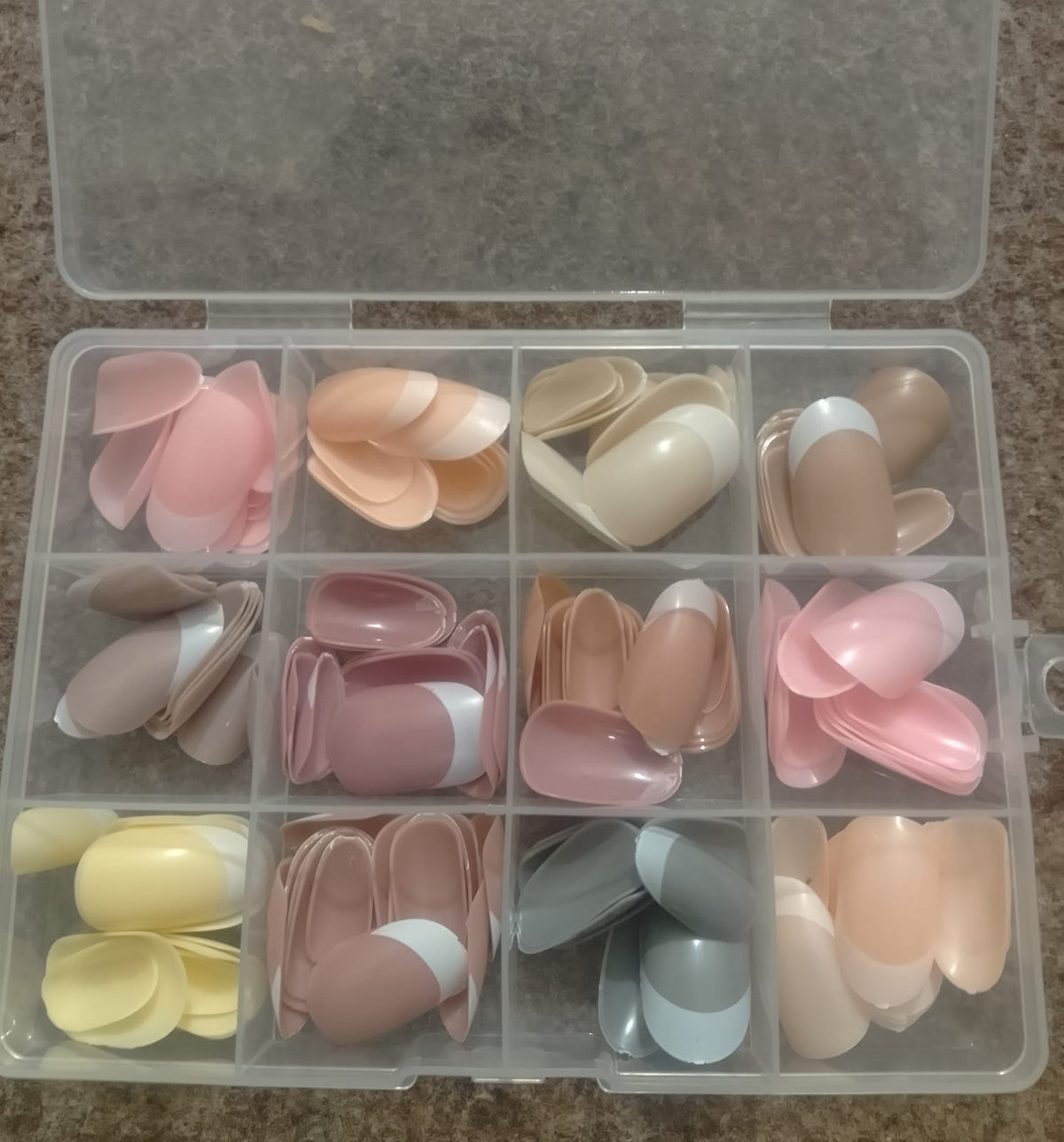 💅 144-Piece Multicolor False Nails Box | Stylish Press-On Nails for Fashion & Nail Art