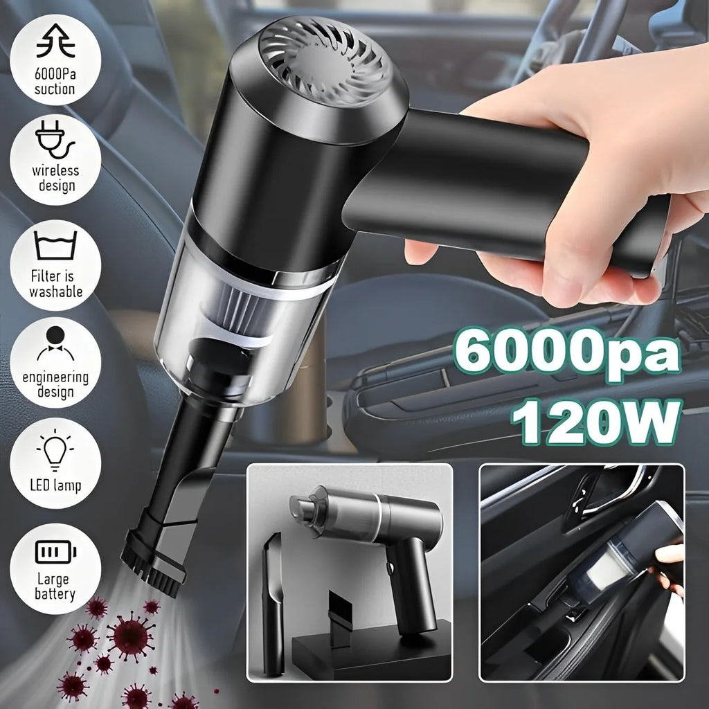 3 in 1 Portable Car Vacuum Cleaner with Air Blower & Inflator