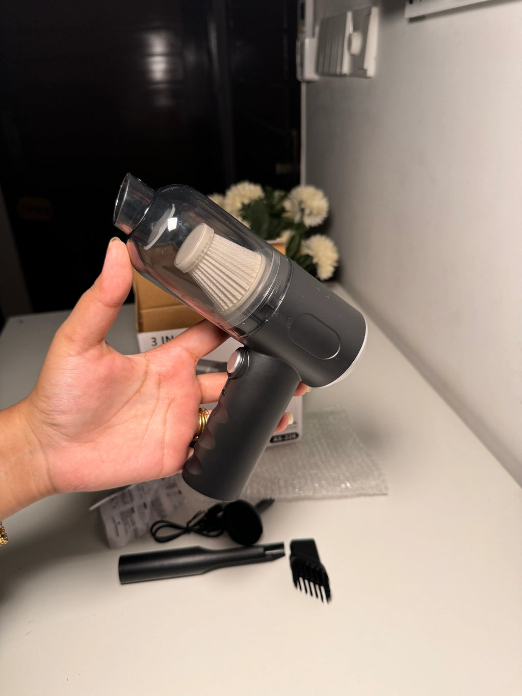 3 in 1 Portable Car Vacuum Cleaner with Air Blower & Inflator