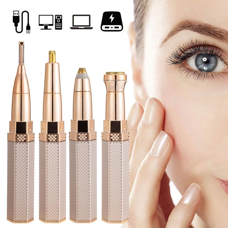 2-in-1 Flawless Facial Hair Remover & Eyebrow Trimmer for Women
