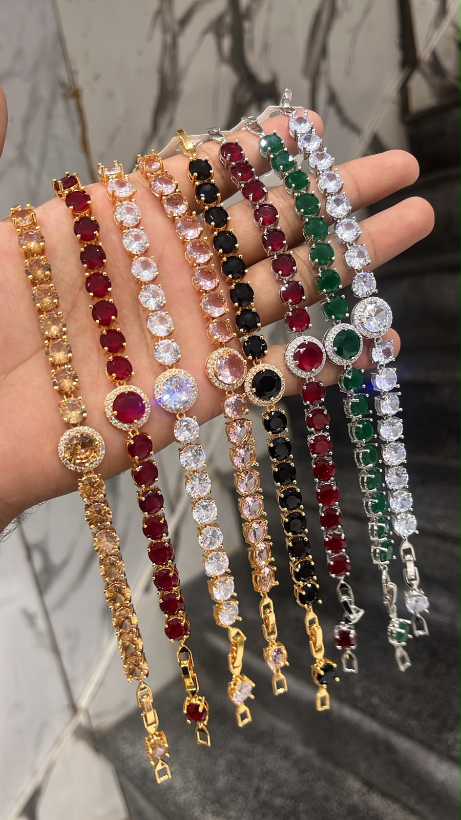 China 🇨🇳 gold zarkon stone bracelet
